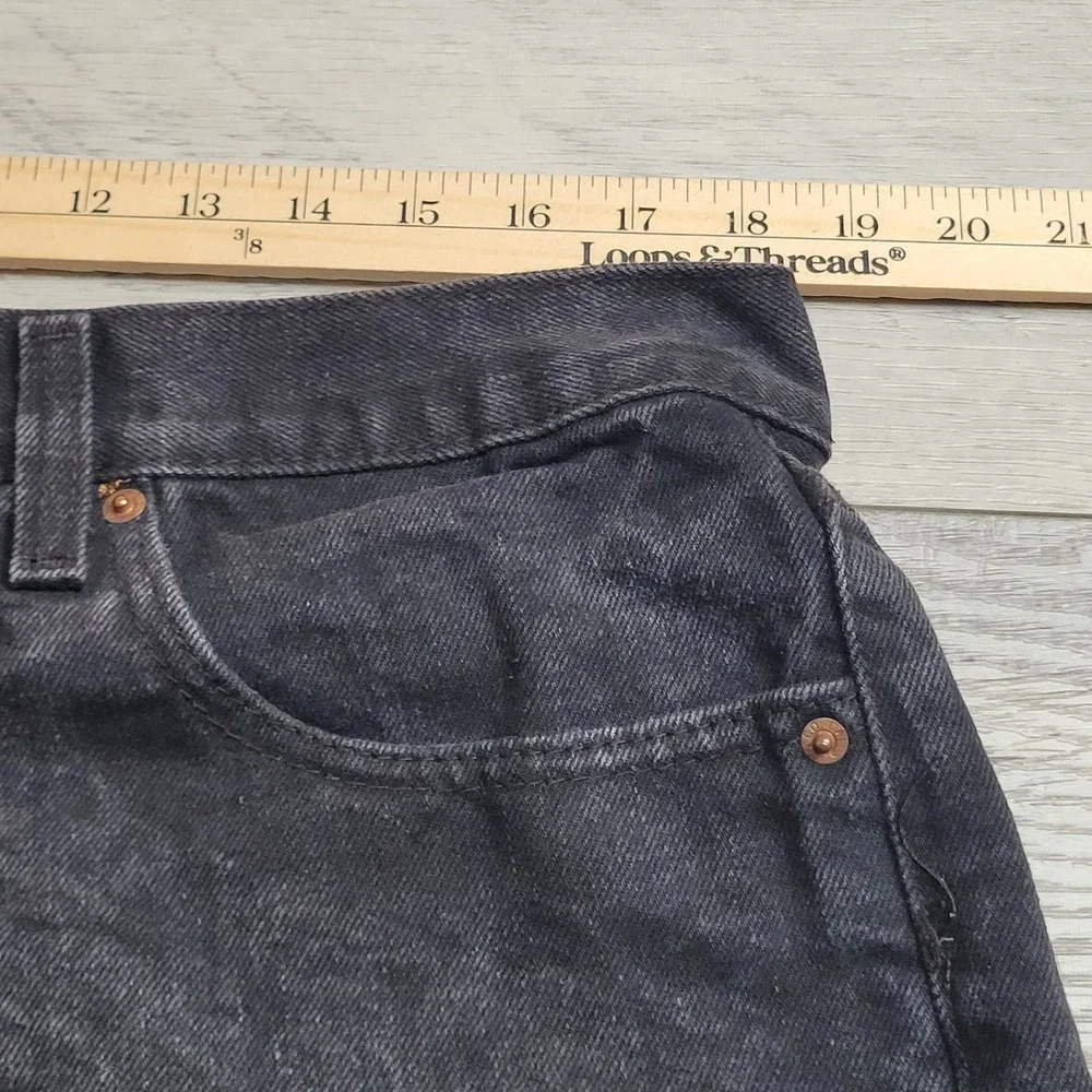 🖤Levi's 501 Jeans Mens 38x30 (fits 37x29) Black Acid Wash Button Fly Straight